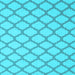 Square Machine Washable Trellis Light Blue Modern Rug, wshcon2394lblu