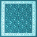 Square Abstract Light Blue Contemporary Rug, con2395lblu