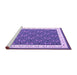 Sideview of Machine Washable Abstract Purple Contemporary Area Rugs, wshcon2395pur