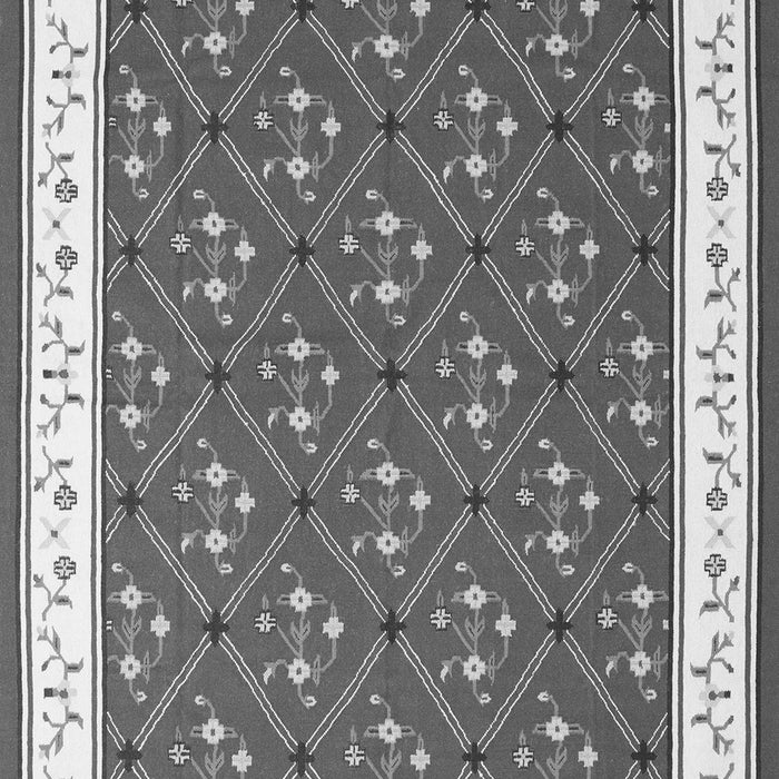 Abstract Gray Contemporary Rug, con2395gry