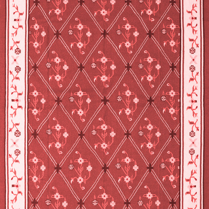 Abstract Red Contemporary Area Rugs