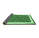 Sideview of Abstract Emerald Green Contemporary Rug, con2395emgrn