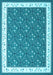 Machine Washable Abstract Light Blue Contemporary Rug, wshcon2395lblu