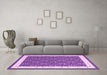 Machine Washable Abstract Pink Contemporary Rug in a Living Room, wshcon2395pnk