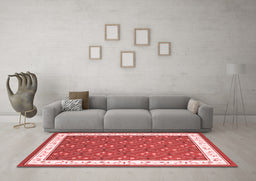 Contemporary Red Washable Rugs