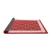 Abstract Red Contemporary Area Rugs