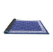 Sideview of Abstract Blue Contemporary Rug, con2395blu