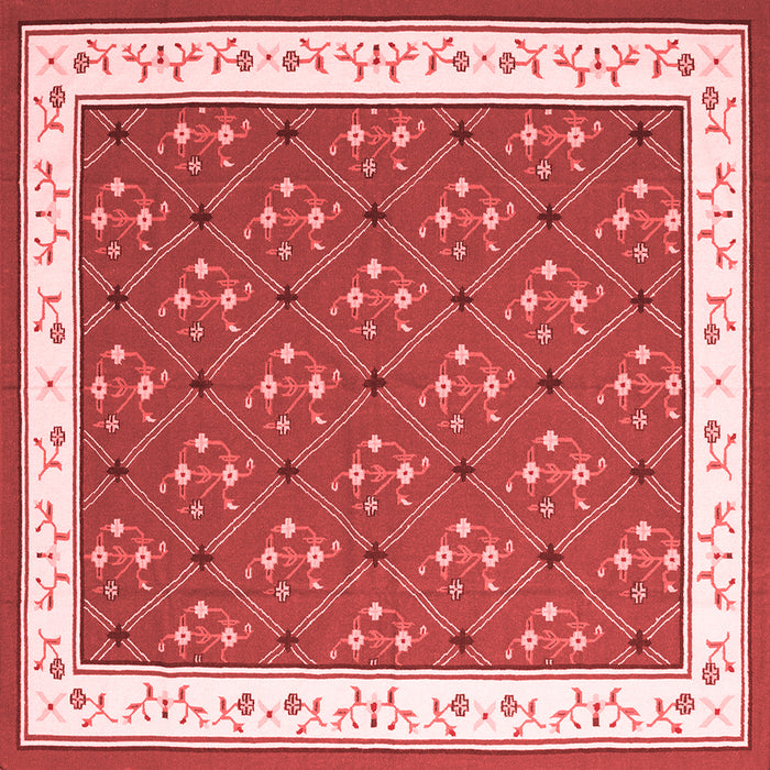 Abstract Red Contemporary Rug, con2395red
