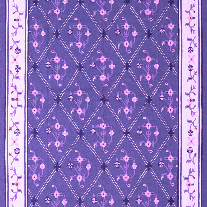 Abstract Purple Contemporary Rug, con2395pur