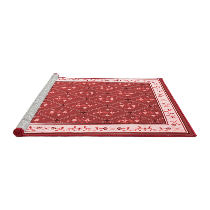 Contemporary Red Washable Rugs
