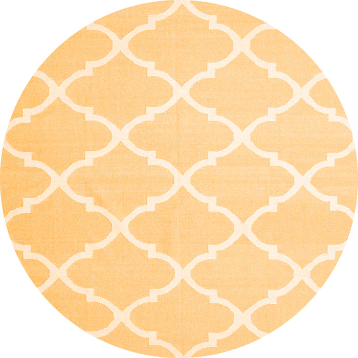 Square Trellis Orange Modern Rug, con2396org