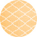 Square Trellis Orange Modern Rug, con2396org