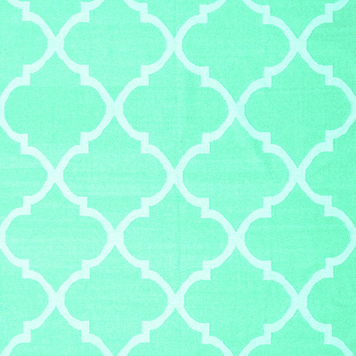Machine Washable Trellis Turquoise Modern Area Rugs, wshcon2396turq