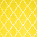 Square Trellis Yellow Modern Rug, con2396yw