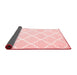 Trellis Red Modern Area Rugs