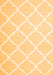 Serging Thickness of Machine Washable Trellis Orange Modern Area Rugs, wshcon2396org