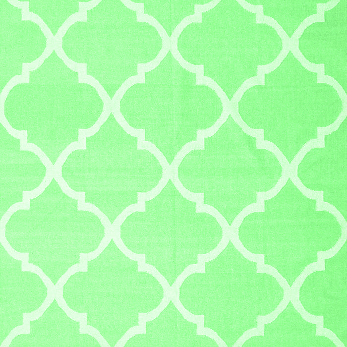 Machine Washable Trellis Emerald Green Modern Area Rugs, wshcon2396emgrn
