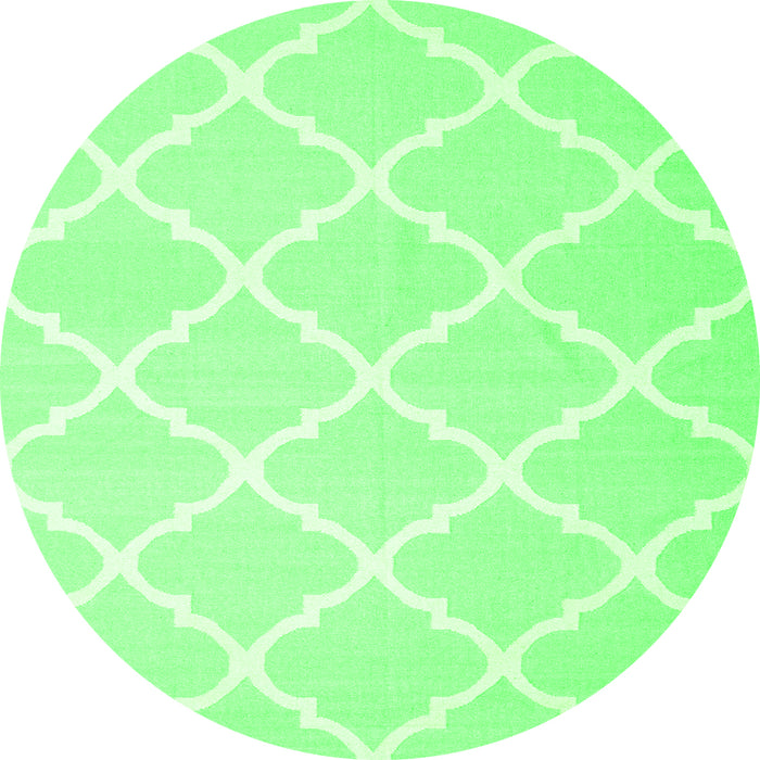 Machine Washable Trellis Green Modern Area Rugs, wshcon2396grn