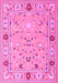 Abstract Pink Contemporary Rug, con2397pnk