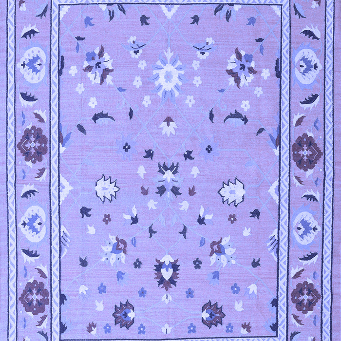 Abstract Blue Contemporary Rug, con2397blu