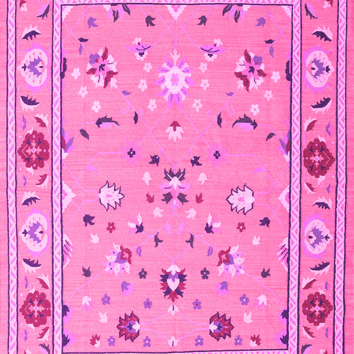Machine Washable Abstract Pink Contemporary Rug, wshcon2397pnk