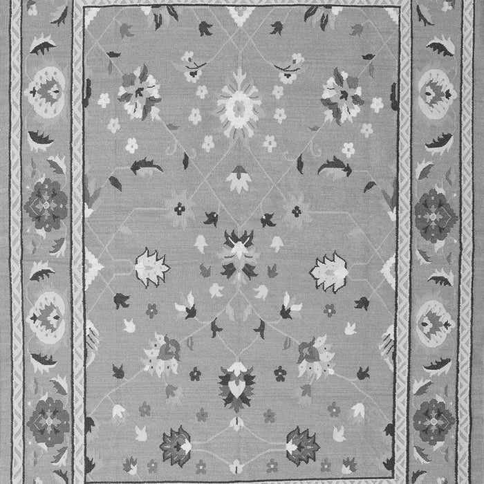 Serging Thickness of Machine Washable Abstract Gray Contemporary Rug, wshcon2397gry
