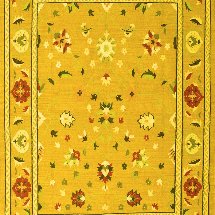 Machine Washable Abstract Yellow Contemporary Rug, wshcon2397yw