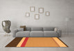 Machine Washable Abstract Orange Contemporary Area Rugs in a Living Room, wshcon2398org