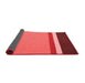 Abstract Red Contemporary Area Rugs