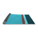 Sideview of Abstract Light Blue Contemporary Rug, con2398lblu