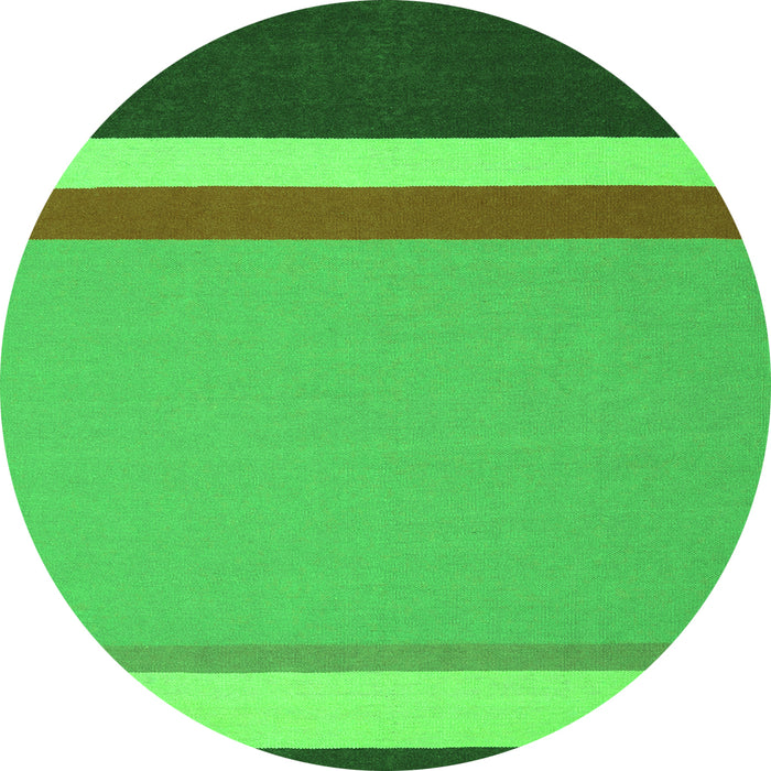 Machine Washable Abstract Green Contemporary Area Rugs, wshcon2398grn