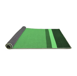 Sideview of Abstract Emerald Green Contemporary Rug, con2398emgrn