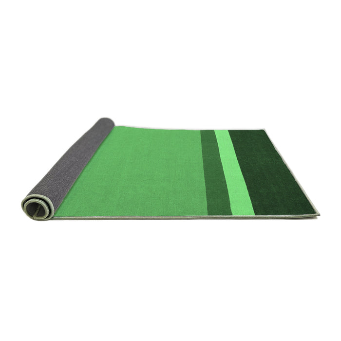 Sideview of Abstract Emerald Green Contemporary Rug, con2398emgrn