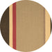 Round Abstract Brown Contemporary Rug, con2398brn