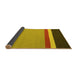 Sideview of Abstract Yellow Contemporary Rug, con2398yw