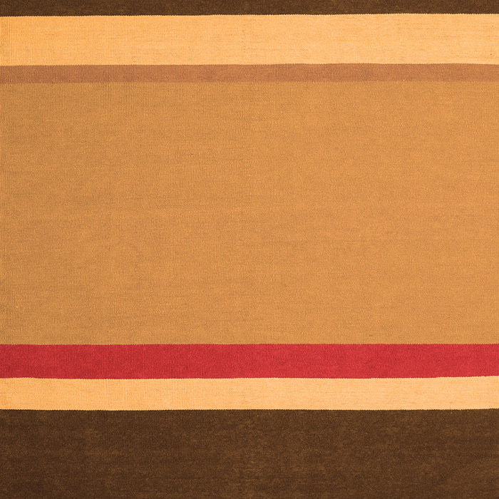 Round Machine Washable Abstract Orange Contemporary Area Rugs, wshcon2398org