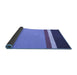 Sideview of Abstract Blue Contemporary Rug, con2398blu