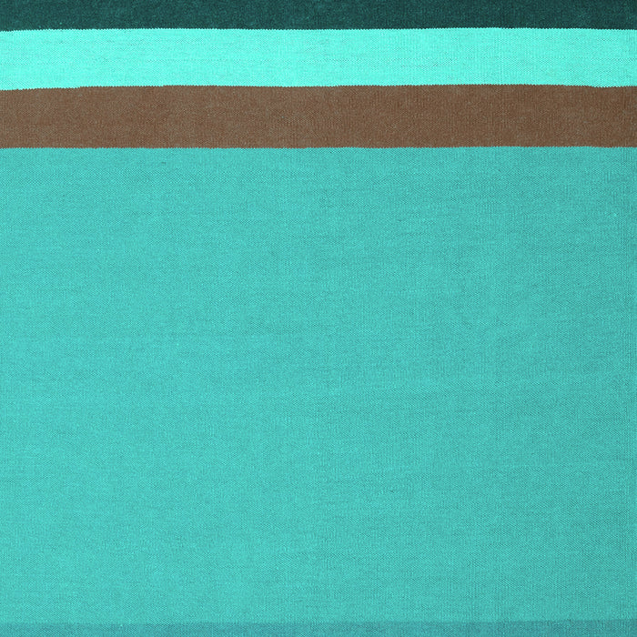 Machine Washable Abstract Turquoise Contemporary Area Rugs, wshcon2398turq