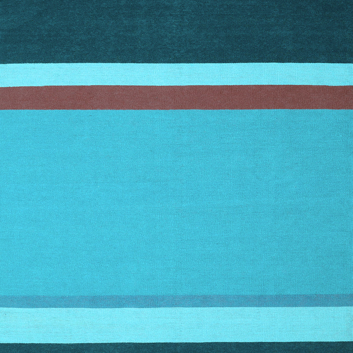 Square Abstract Light Blue Contemporary Rug, con2398lblu