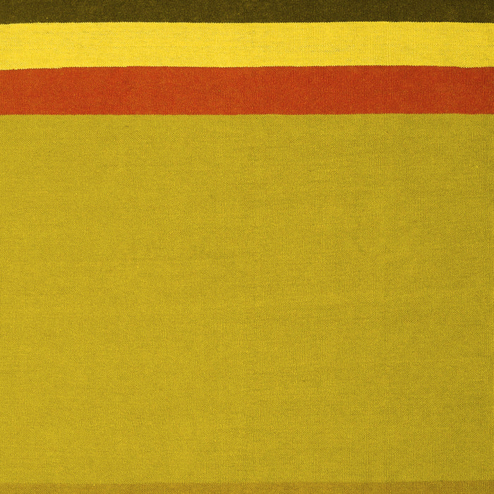 Abstract Yellow Contemporary Rug, con2398yw