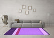 Machine Washable Abstract Purple Contemporary Area Rugs in a Living Room, wshcon2398pur