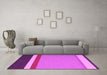 Machine Washable Abstract Pink Contemporary Rug in a Living Room, wshcon2398pnk