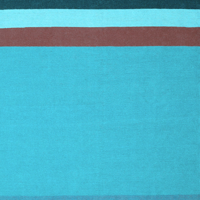 Abstract Light Blue Contemporary Rug, con2398lblu