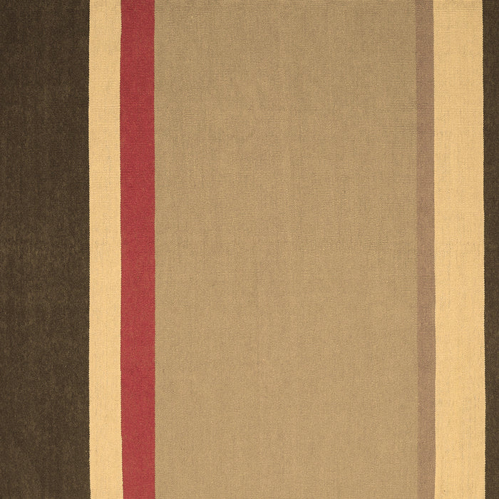 Square Abstract Brown Contemporary Rug, con2398brn