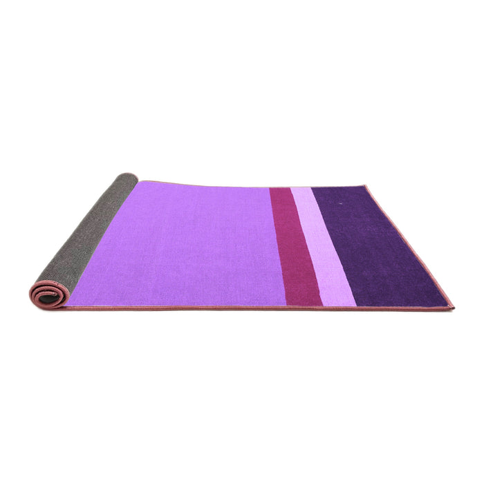 Sideview of Abstract Purple Contemporary Rug, con2398pur