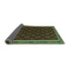 Sideview of Oriental Turquoise Traditional Rug, con2399turq