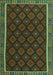 Machine Washable Oriental Turquoise Traditional Area Rugs, wshcon2399turq