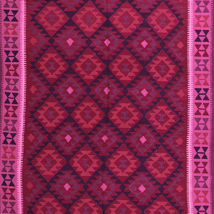 Machine Washable Oriental Pink Traditional Rug, wshcon2399pnk