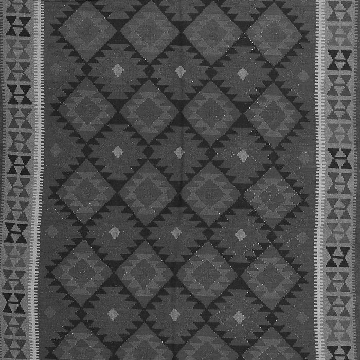 Serging Thickness of Machine Washable Oriental Gray Traditional Rug, wshcon2399gry