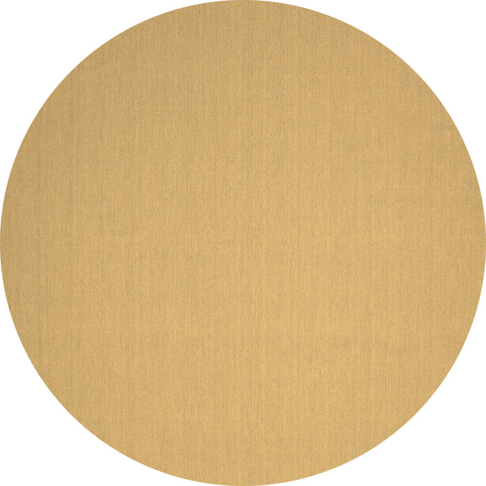 Round Machine Washable Solid Brown Modern Rug, wshcon239brn